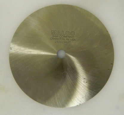 Malco Jeweler's Saw 6" Dia. x 1/2" Arbor 340T HSS #JS602812000