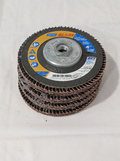 Norton Flap Disc: 4-1/2" Dia, Ceramic Alumina, Type 27 Qty 4 66261098290