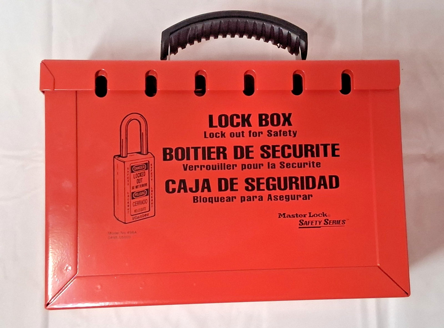 MASTER LOCK Portable Group Lockout Box 3-3/4"D x 9-1/4"W x 6"H  4