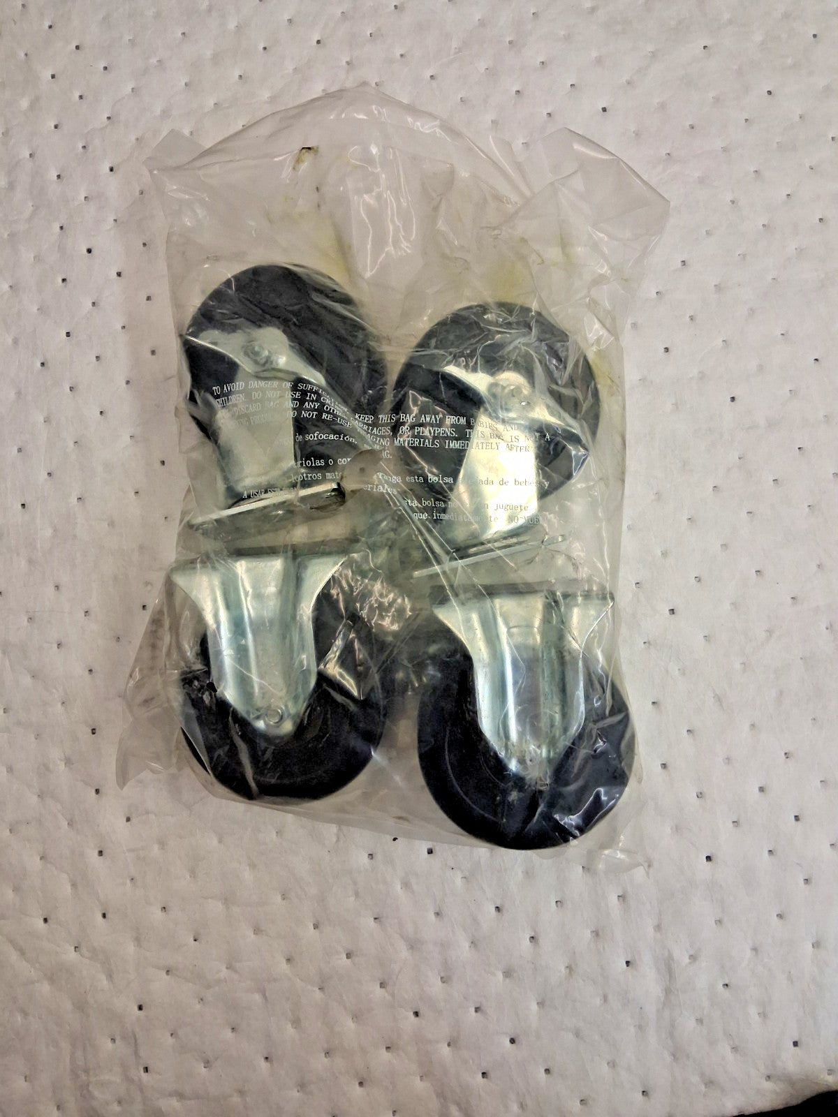 Kennedy Tool Case Caster Set 4pk 2" Wide 6" High Steel & Rubber 80837