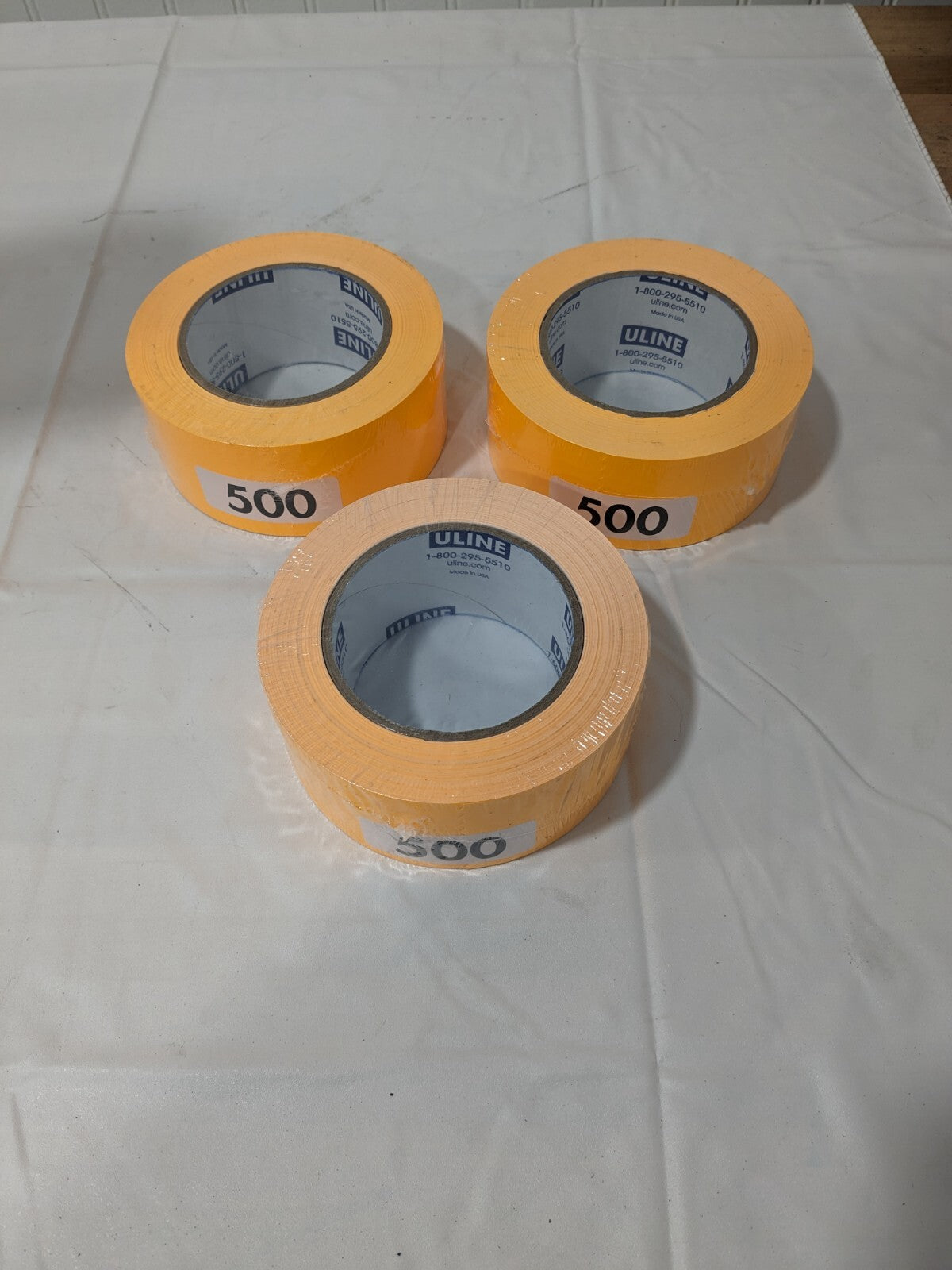 Uline Blank Inventory Rectangle Labels Fluorescent Orange, 2 x 3" Qty 3 S-2568O
