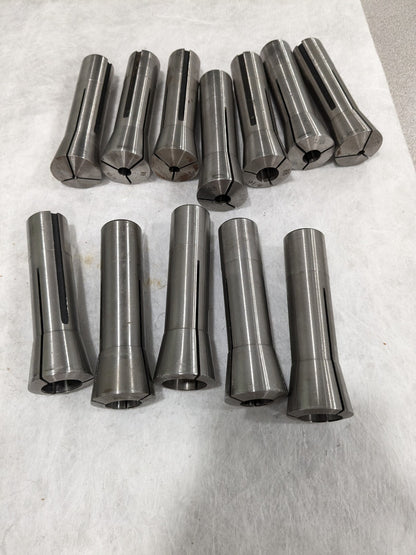 R8 Collet Set: 12 Pc, 1/16 to 7/8" Cap. Increments of 1/16" 231-2114 I