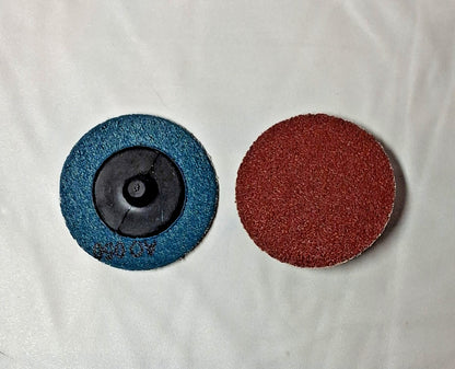 TRU-MAXX Aluminum Oxide Coated Quick-Change Discs QTY100 50Grit 54669616