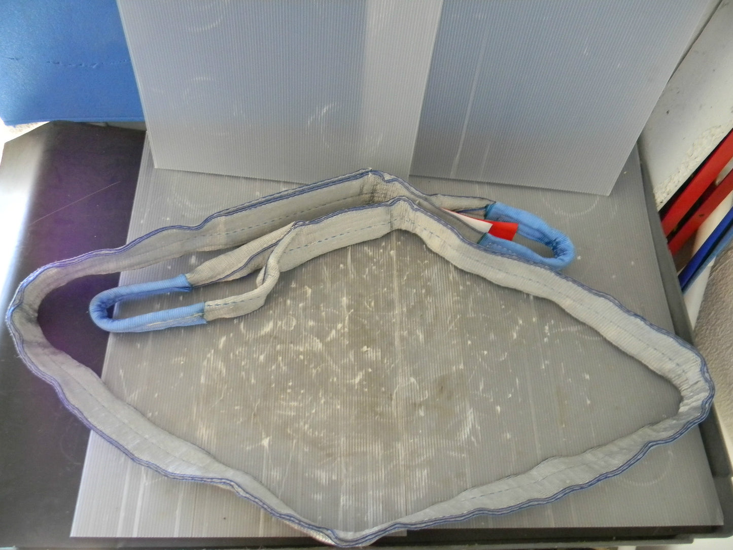 Worksmart Polyester Web Sling 16Ft 4800lb capacity WS-MH-SLNG1-268