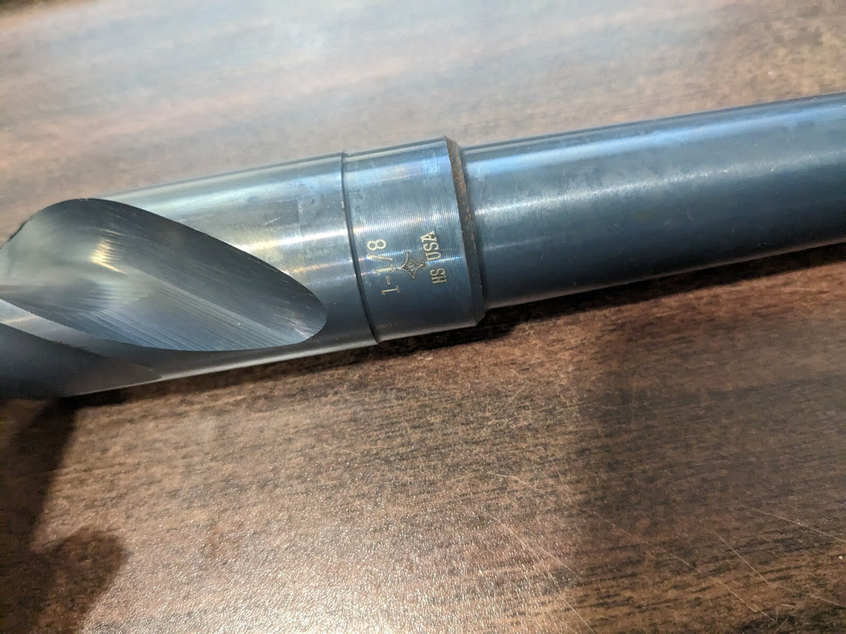CLEVELAND Taper Shank Drill Bit: 1-1/8 Dia, 3MT, 118 ° Point HSS C12518