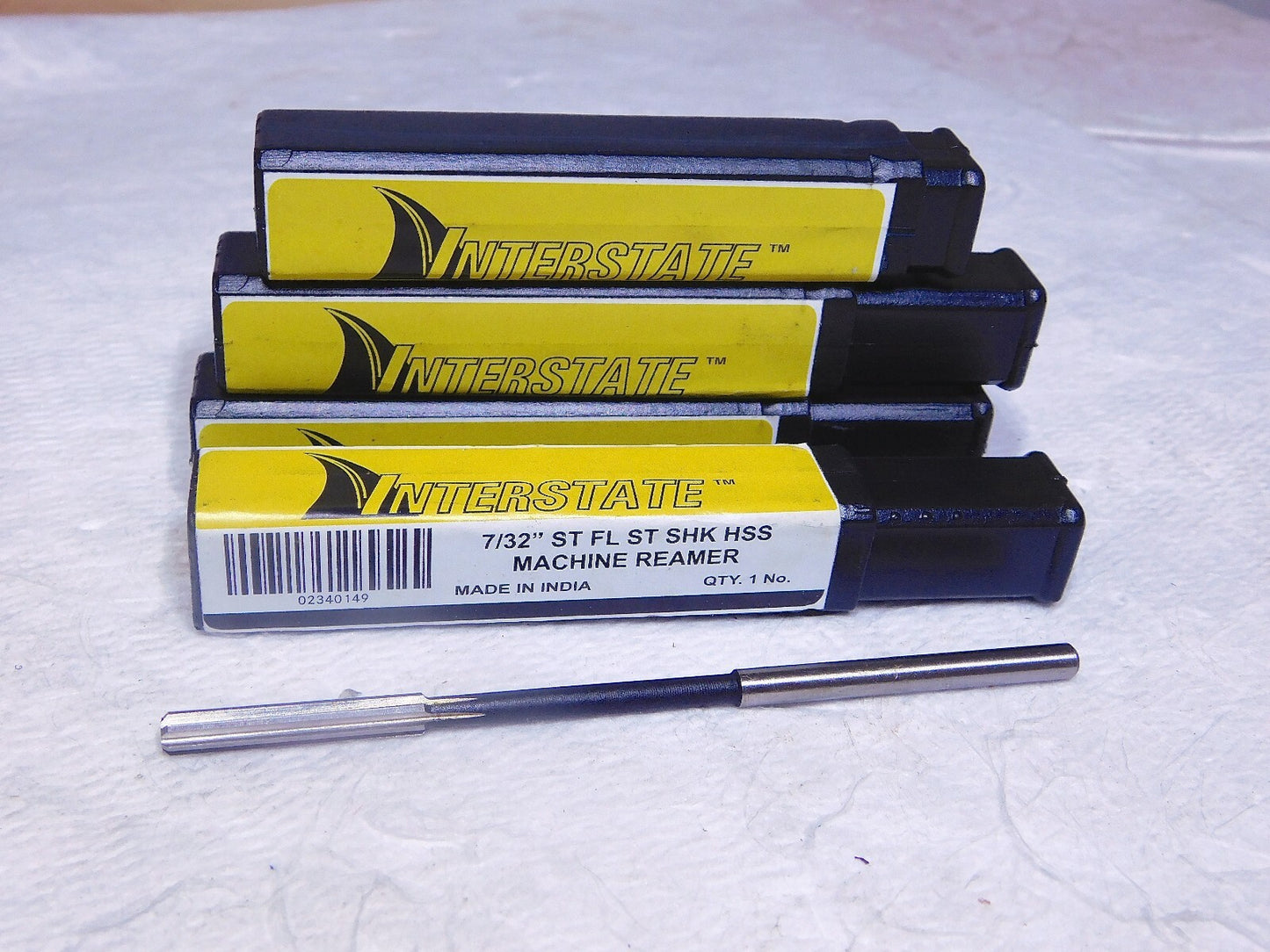 Interstate HSS Chucking Reamer 7/32 Dia 1.25 Flute Length 5 OAL Qty4 02340149