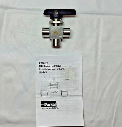 Parker 3-Way Manual Ball Valve 1/8" 2F-MB4XPFA-SSP