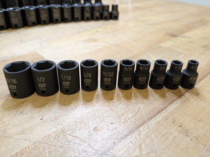 Gearwrench 183-Piece Master Impact Socket Set 6-Point SAE/Metric Standard/Deep