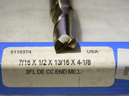 Union Butterfield 7/16" x 1/2" x 13/16" x 4-1/8" 2FL Double