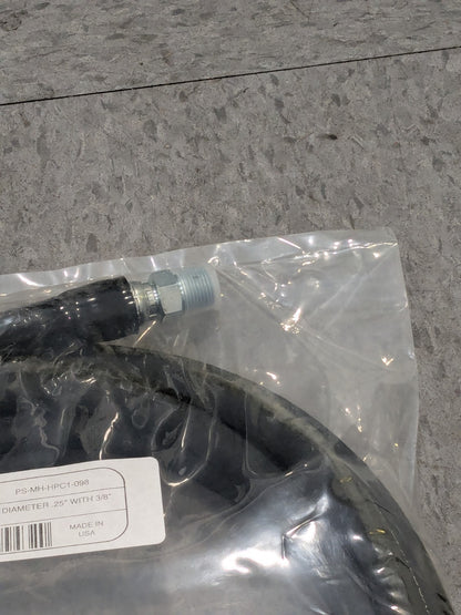 Pro-Source Hydraulic Pump Hose: 1/4" ID, 20' OAL, Rubber PS-MH-HPC1-09