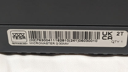 TESA Electronic Outside Micrometer Micromaster IP54 0 to 1.2"/0 to 30mm 06030010