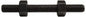 Pro 1-8, 4" Long Uncoated Steel Fully Threaded Stud with Nut QTY 4 79684015