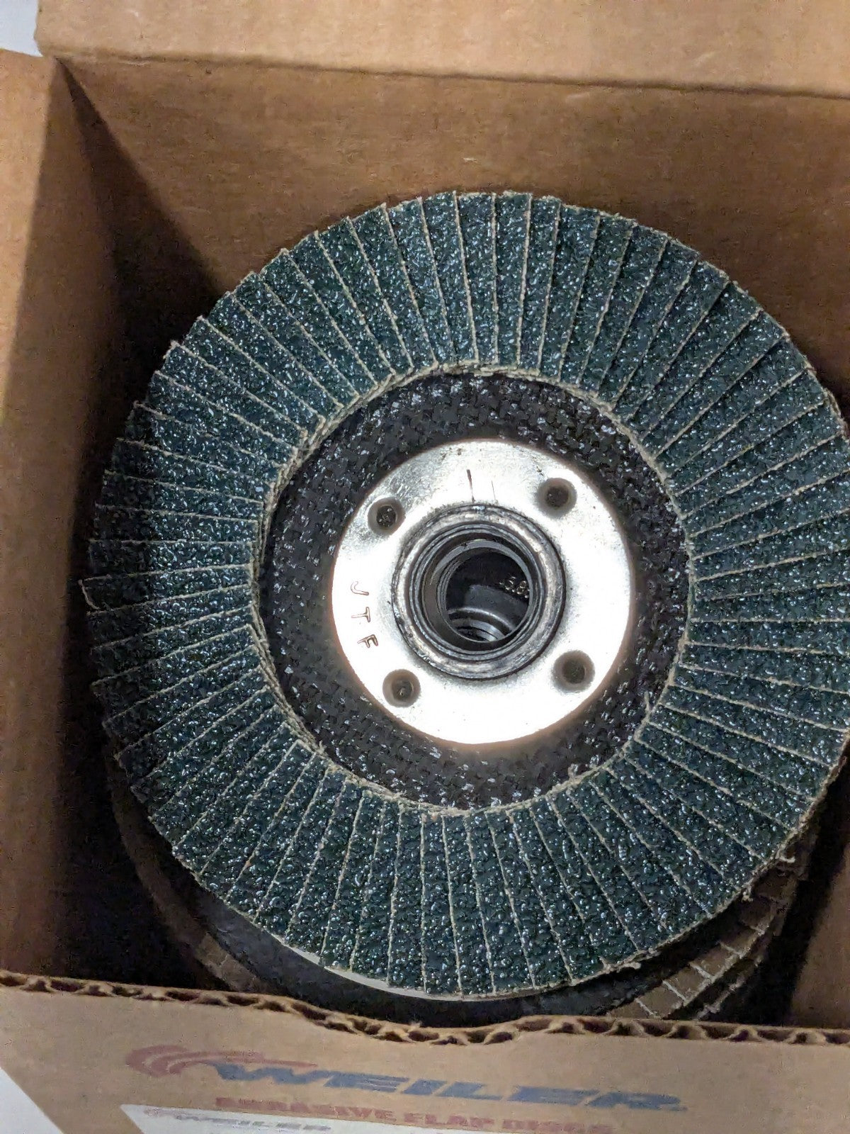 Weiler Flap Disc: 4-1/2" Dia, Zirconia Alumina, Type 27 Qty 10 51113