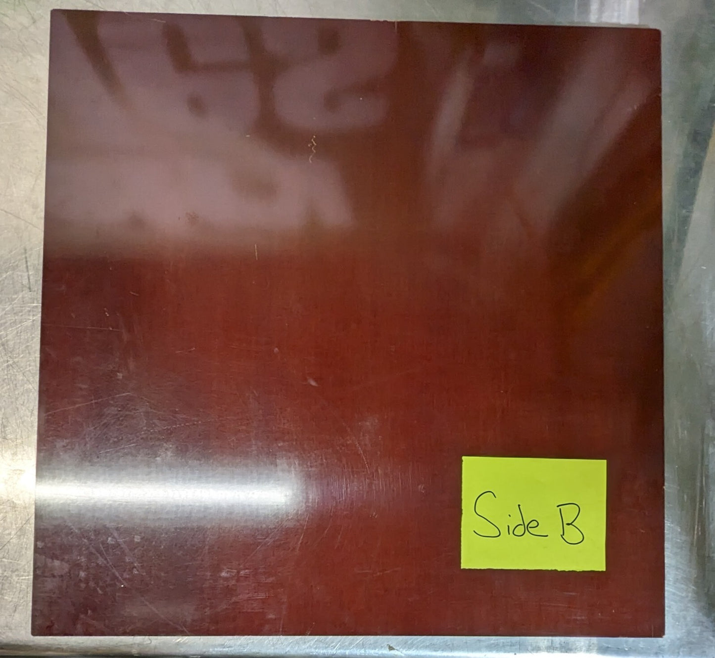 Plastic Sheet 1/2" Thick 24" Square Tan FBEX.5002424N