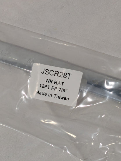 Proto Combination Wrench: 7/8" Head Size, 0 deg Offset, 11-7/16" OAL JSCR28T