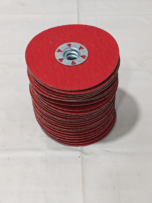 VSM Fiber Disc: 4-1/2" Disc Dia, 5/8" Hole, Arbor Hole, 50G Box of 25 149248