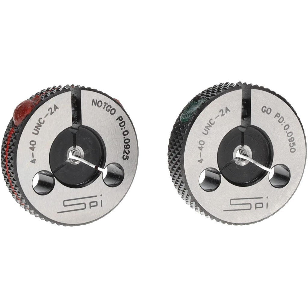 SPI Threaded Ring Gage #4-40 Thread Class 2A Go & No Go 23-127-4