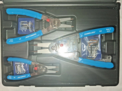 Channellock 3 Pc Convertible Retaining Ring Pliers Set 6" 8" & 10" RT-3