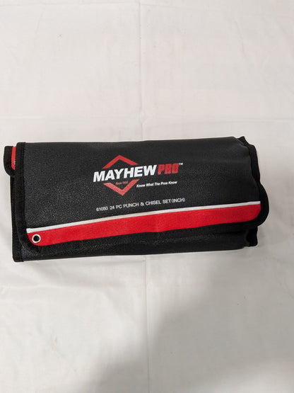 Mayhew Punch & Chisel Set: 24 Pc, 1/4 - 3/4" Chisel, 3/32 - 1/2" Punch 61050