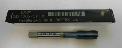Osg 7/16"-20 4fl Bott Ticn Bottoming Straight Shank Hand Tap Qty 2 10057013