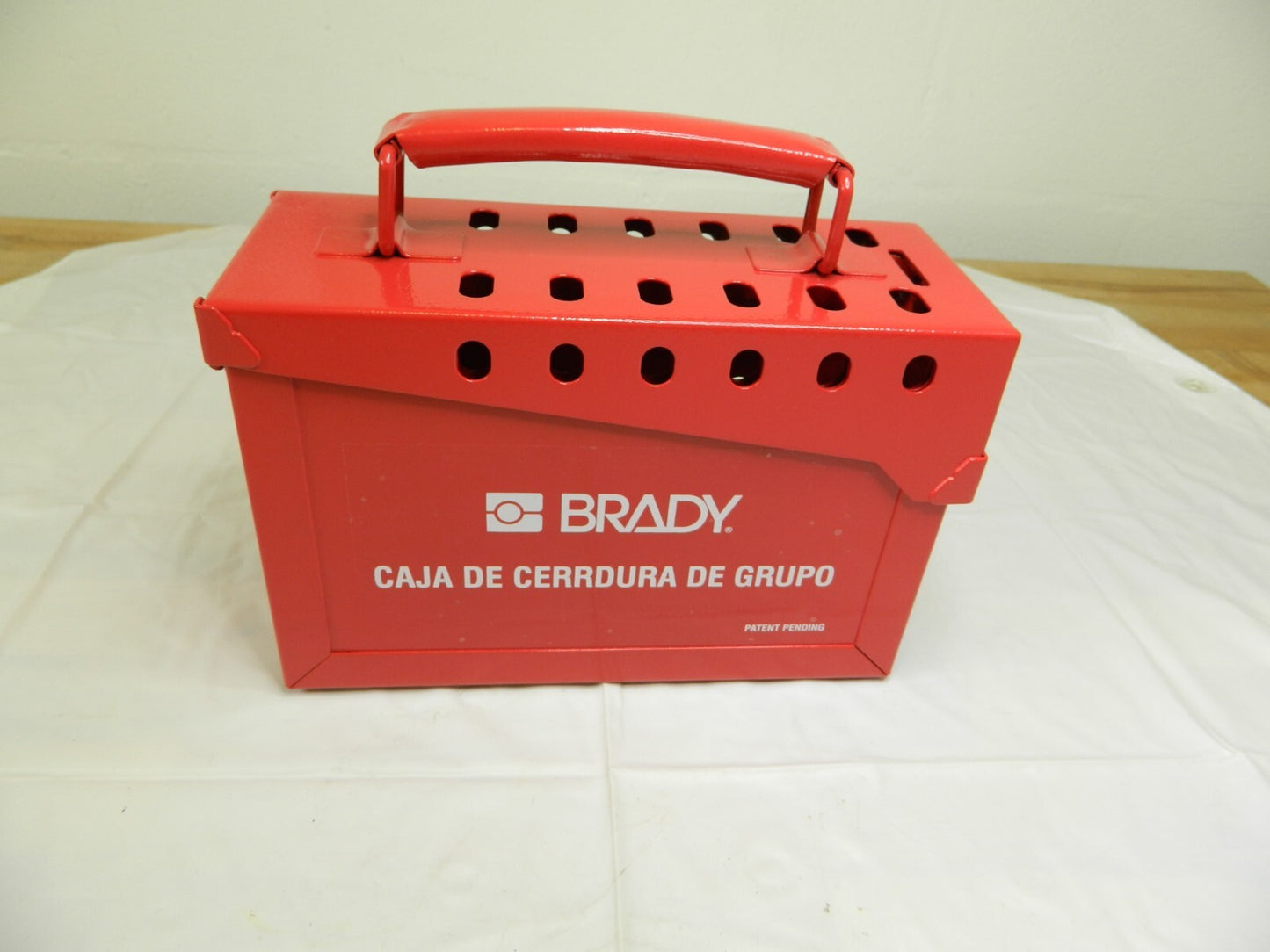 Brady Group Lockout Box, Heavy Duty Steel, Red 65040