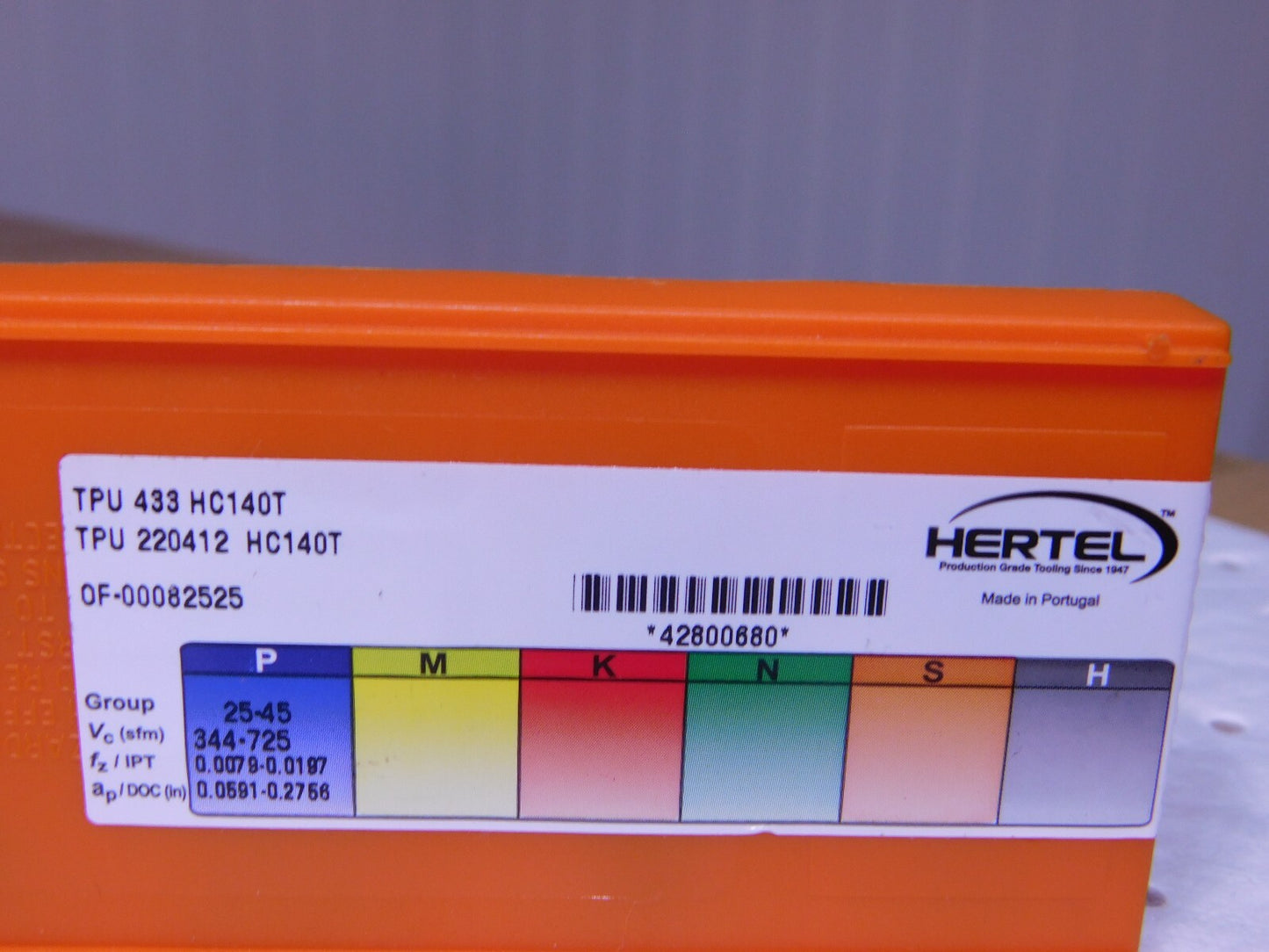 Hertel Carbide Turning Inserts TPU433-1 Grade-HC140T Qty-10 1002450