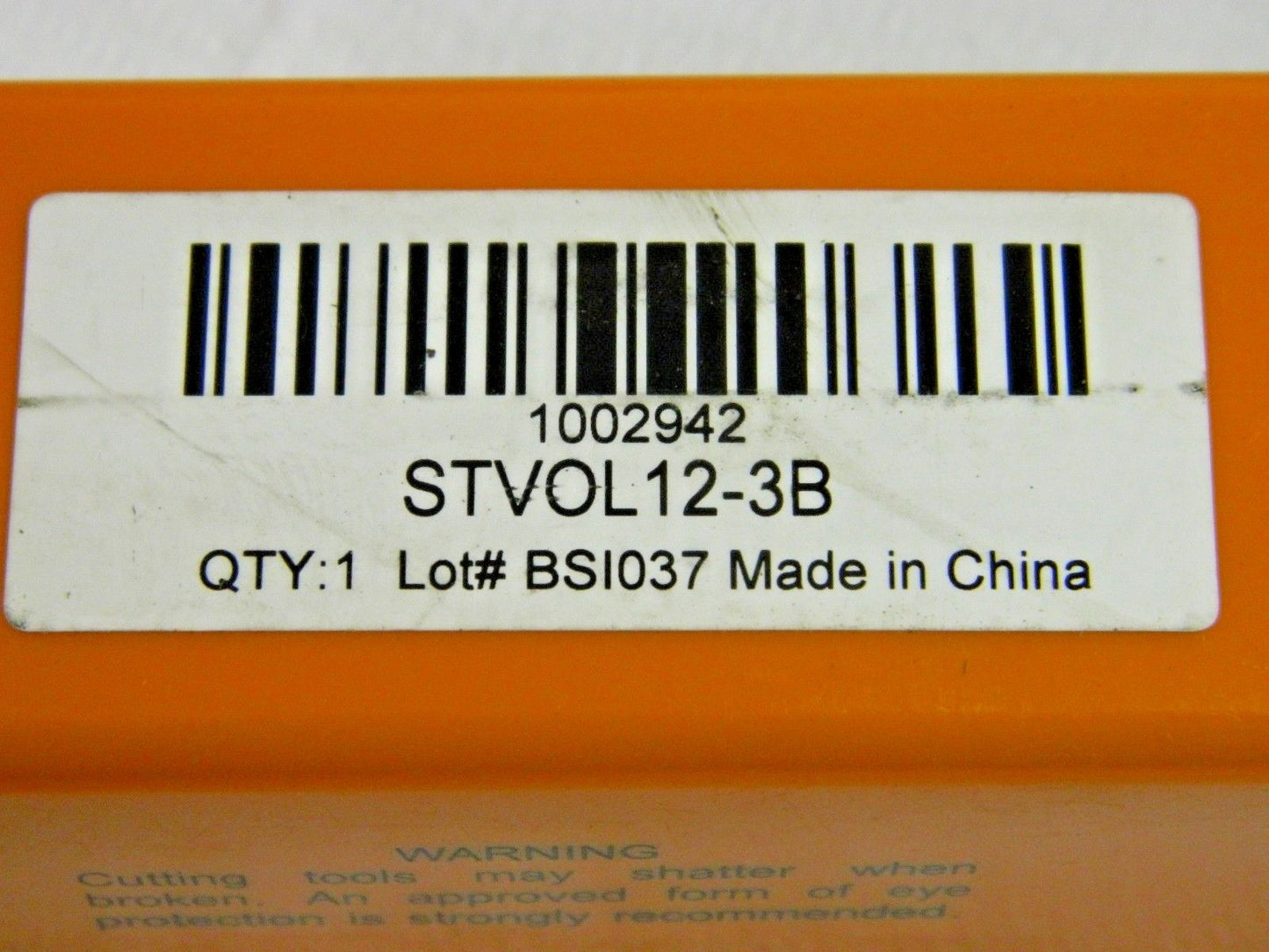Hertel Indexable Threading Toolholder External LH 7/8" Diam STVOL12-3B 1002942