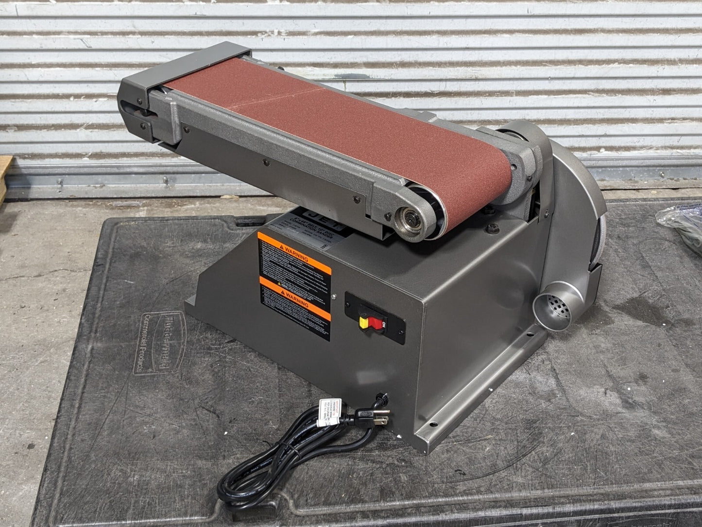 Jet Combination Sander 48" x 6" Belt 10" Disc 1 HP 115v 1 Phase J-4210M No Stand