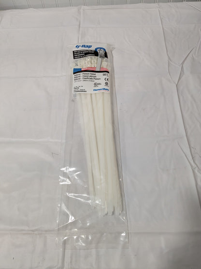 Thomas & Betts Standard Cable Tie: 13.4" Long, Natural, Nylon Pack of 50  TY527M