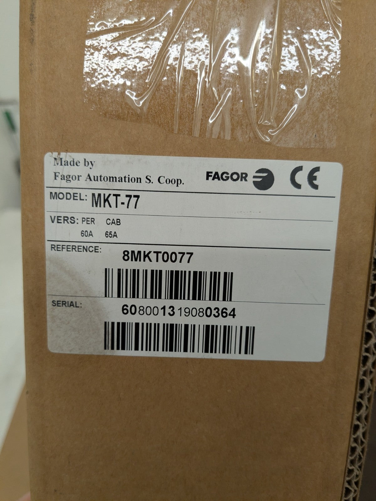 Fagor Digital Readout 2-Axis DRO Milling System 12" x 30" Travel 20i-M Display