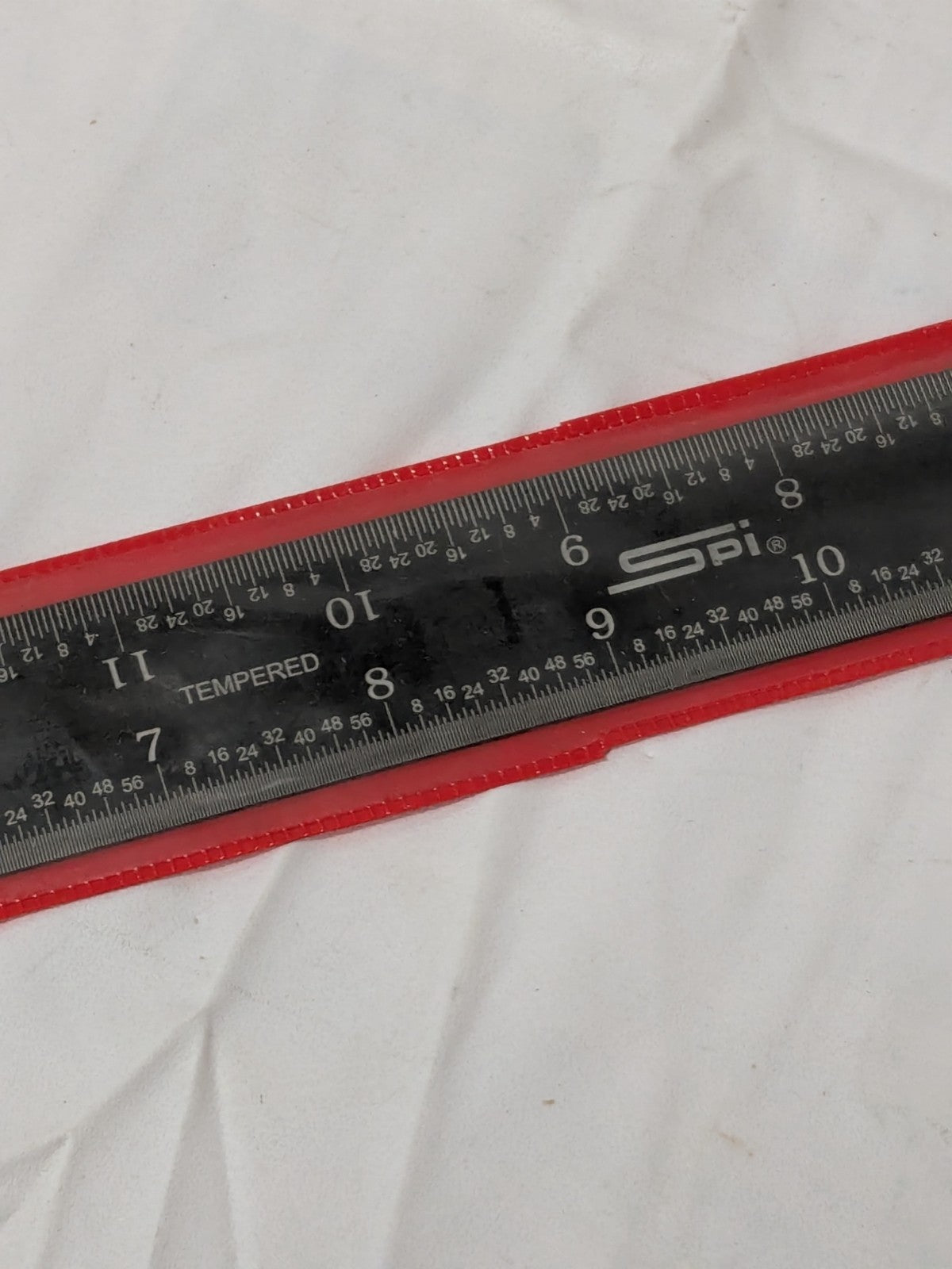 SPI Steel Rule: 18" OAL, 16R Graduation, Rigid, 1-1/8" OAW 13-903-0