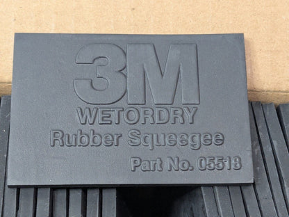 BOX OF 50 3M Wetordry Black Rubber Squeegees 05518 2" x 3" 7000028349