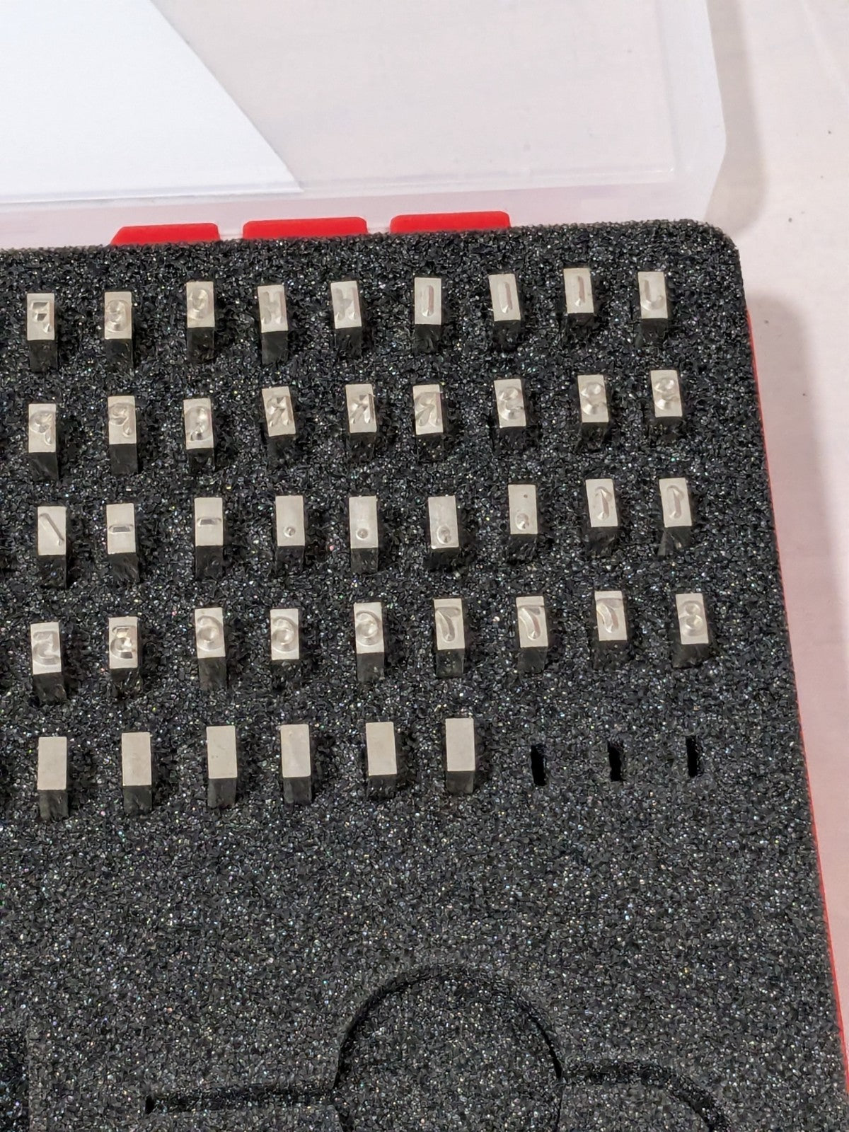 Pryor 112 Piece, 1/8 Inch Character, Steel Type Set TIF030