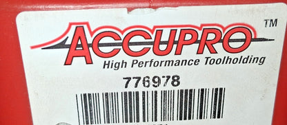 Accupro Collet Chuck 3/32 to 1" Capacity TG & PG100 Collet Taper Shank 776978