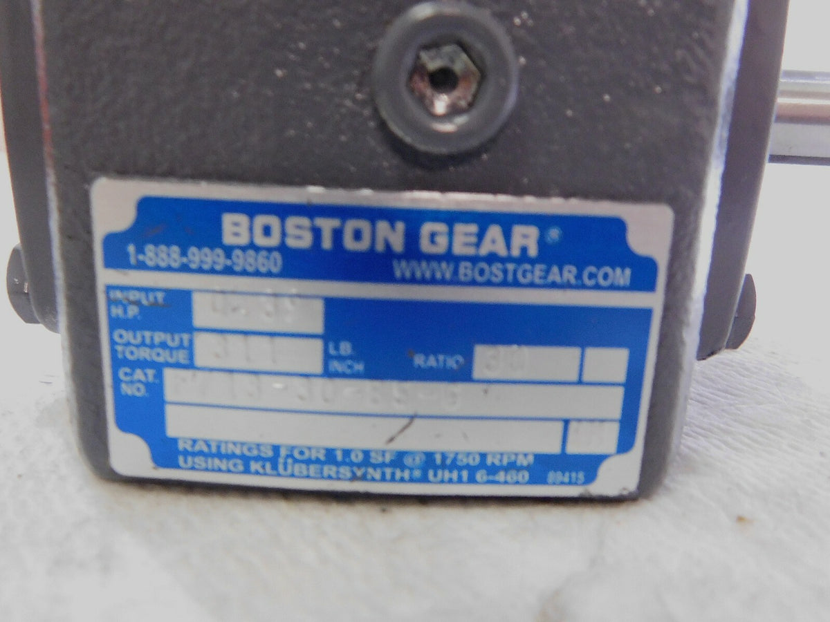 Boston Gear C-Face Worm Gear Speed Reducer 30:1 Ratio Single Shaft Left 51855