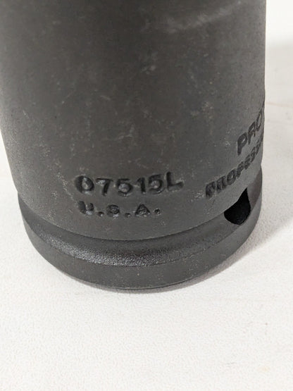 Proto Impact Socket: 3/4" Drive, 15/16" Socket, Hex Drive J07515L