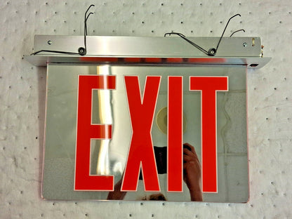 Encore Lighting LED Edge Lit Exit Sign Recessed Mount SC6953