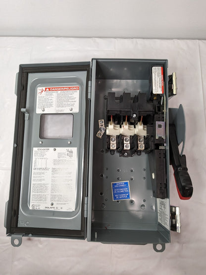 Square D Heavy Duty Safety Switch Type 3R 50/60Hz X 30A X 600V HU361AWKVWEI