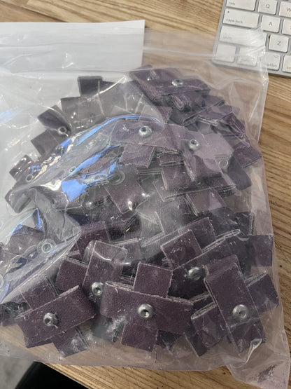 3M 80 Grit, Medium Grade, Aluminum Oxide Cross Pad QTY 50 7100105487