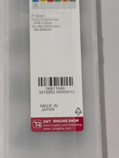 Tungaloy Carbide Turning Insert CNMG 543 TM AH120 Qty 10 6811649