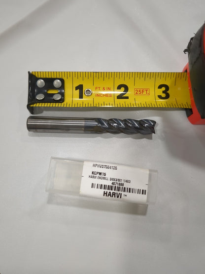 KENNAMETAL Square End Mill: 3/8" Dia, 1-1/4" LOC, 4 Fl Solid Carbide 4
