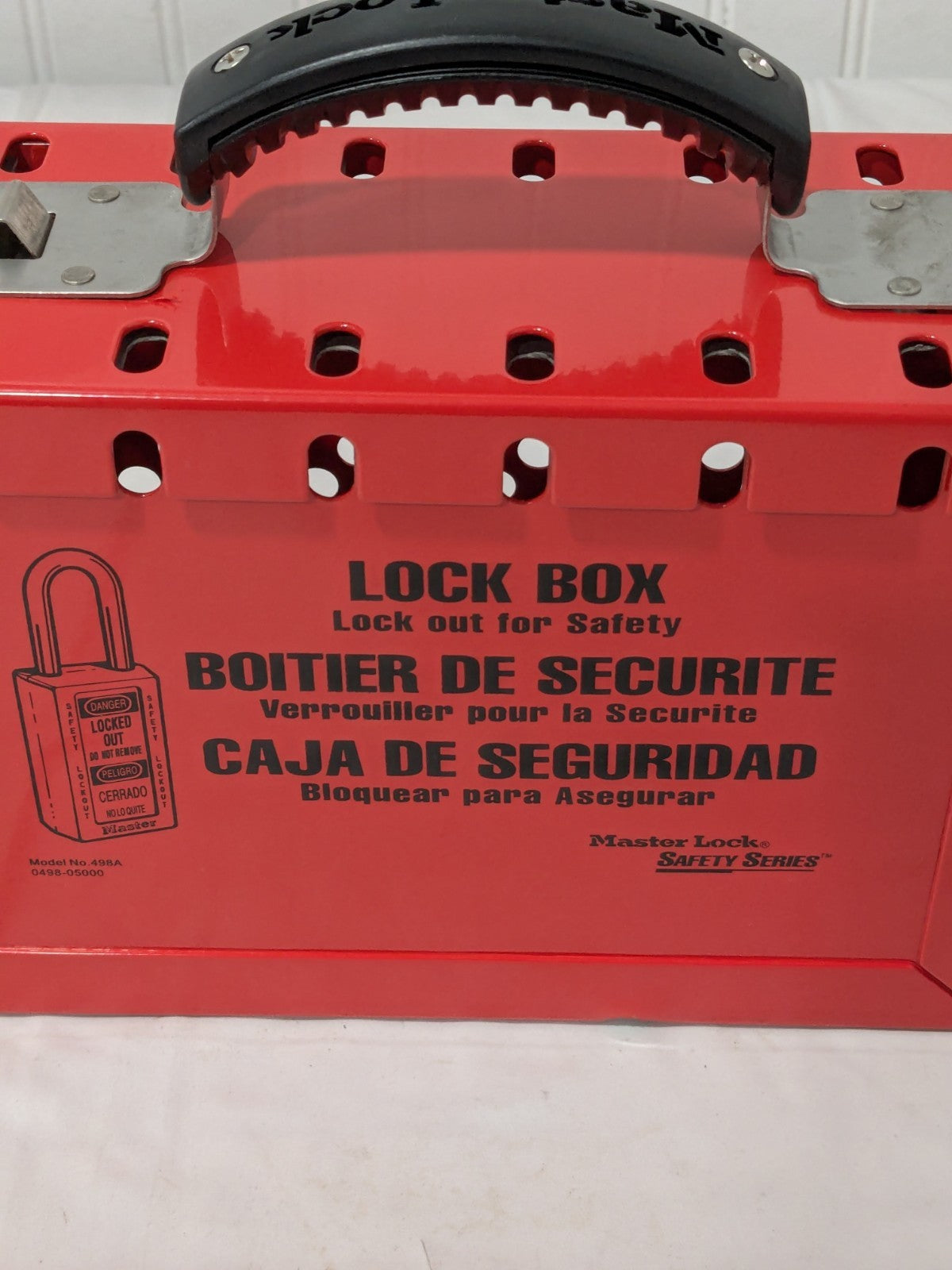 Master Lock Portable Group Lockout Box 3-3/4" Deep x 9-1/4" Wide x 6" High 498A
