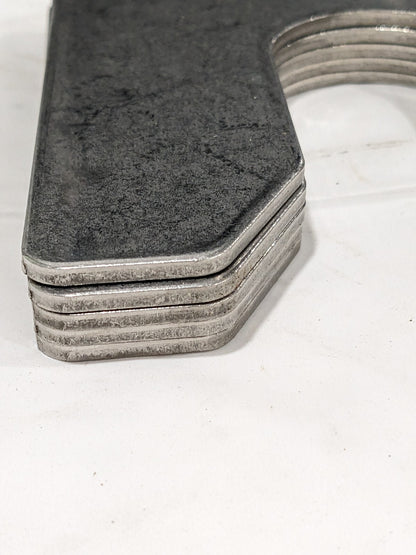 Maudlin Metal Shim Stock: Slotted, 0.1250" Thick, 5" L, 5" W Qty