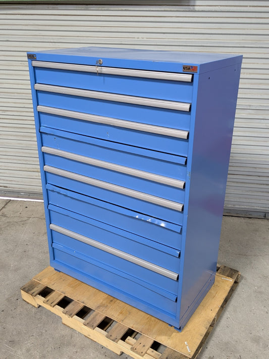 Lista Modular Storage Cabinet 10 Drawer 59 x 40 x 22 Steel Blue  SCRATCH N DENT