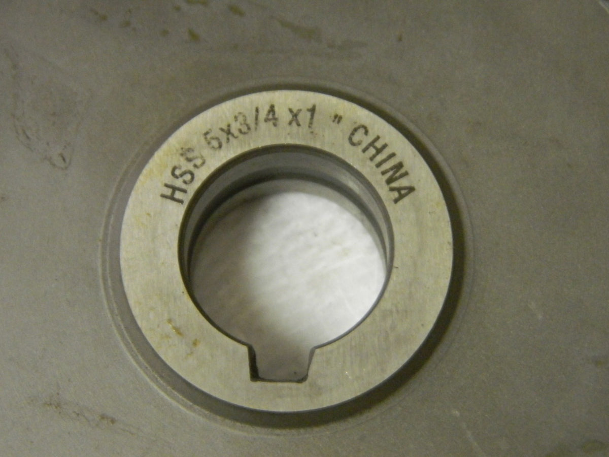 Interstate Straight Tooth Side Milling Cutter 5" x 3/4" x 1" 0301