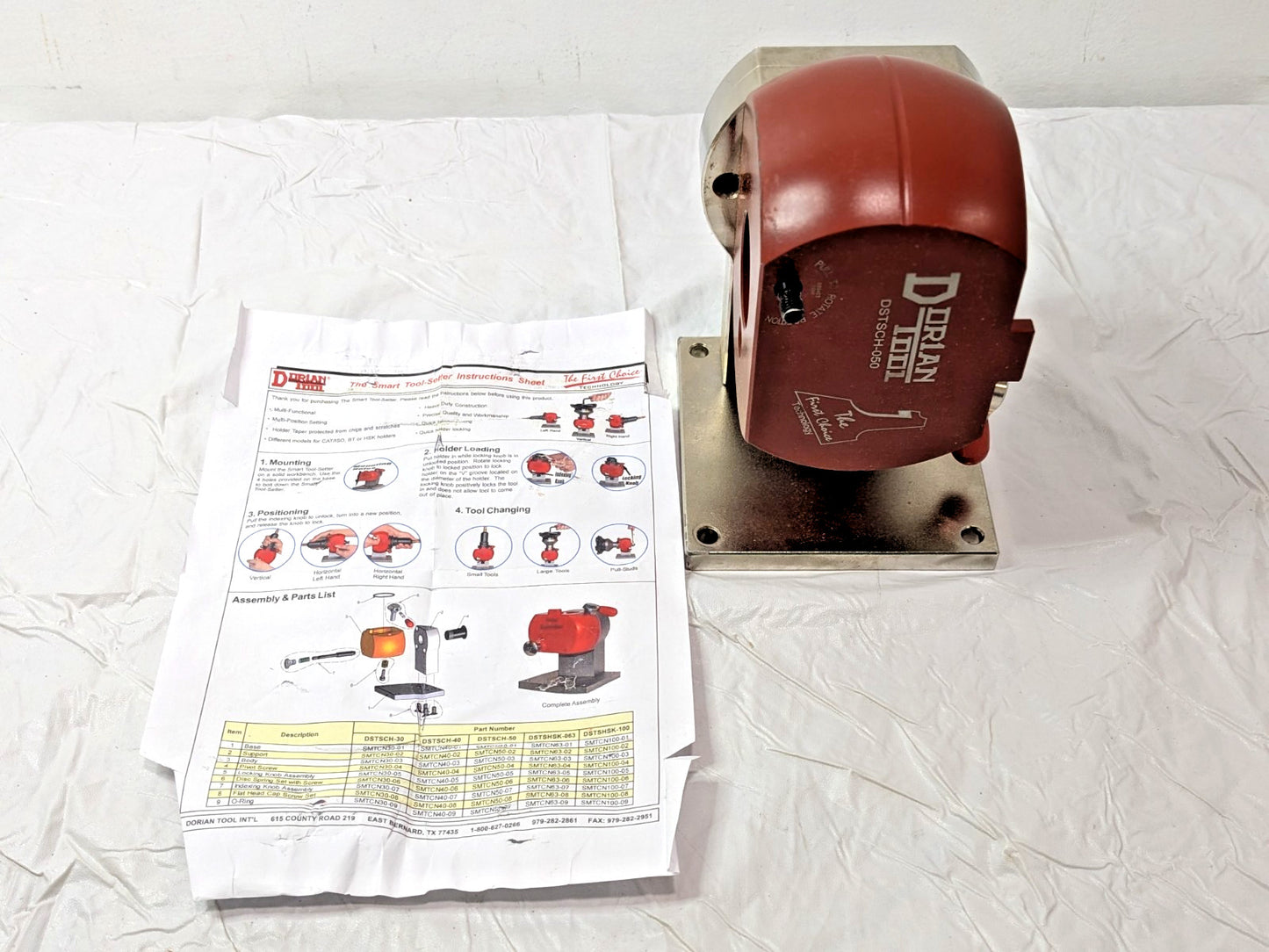 Dorian Tool Tightening Fixture 3 Position DSTSCH-050 73310136002 INCOMPLETE