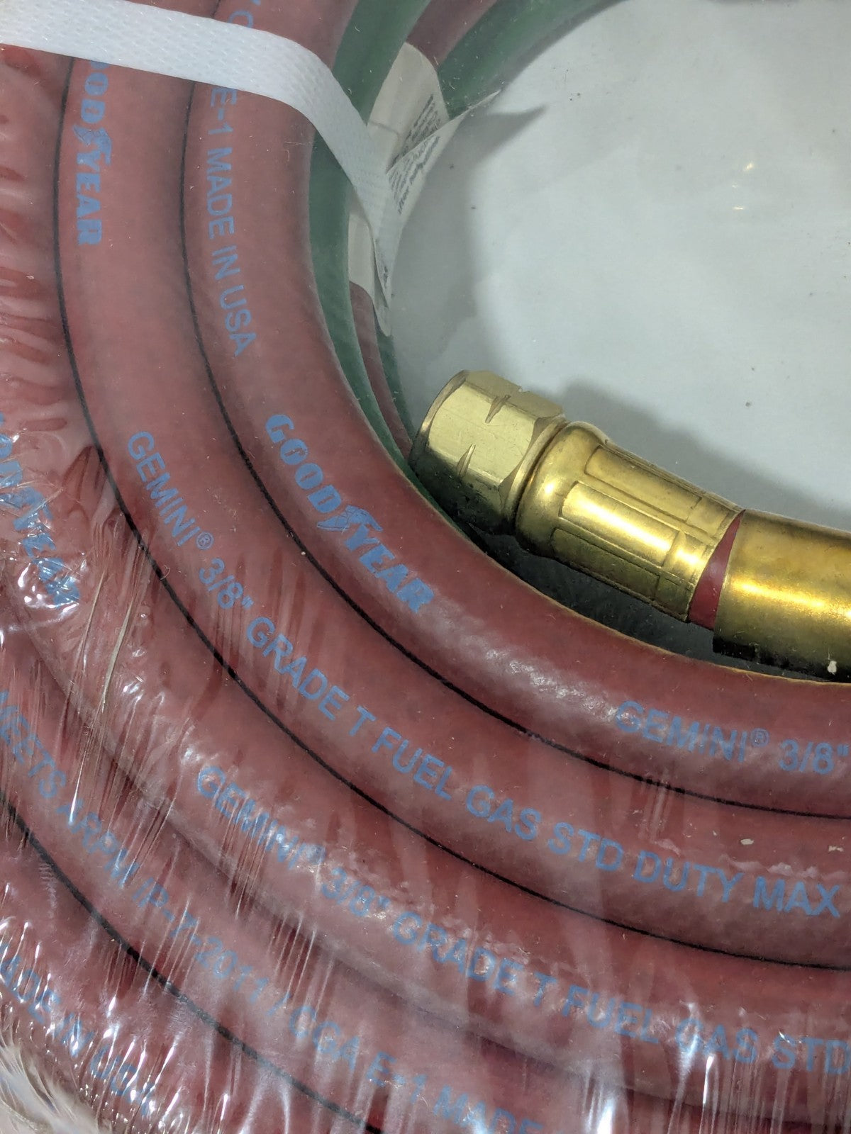 Goodyear Gemini 3/8" Inside, Grade T Welding Hose 20027493