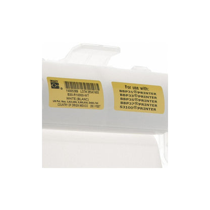 Brady Printer Ribbon 4.33" W 200' L White 118090