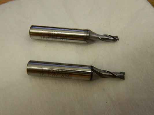 OSG Square End Mills qty 2 3/16'' 2 Fl HSS 5730308