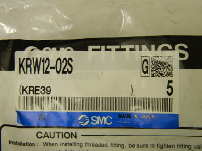 SMC Flame Resistant One-touch Fitting Ext Male Elbow Qty.10  KRW12-02S